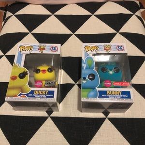 Funko Pop! Disney- Ducky/Bunny [Flocked] Exclusive